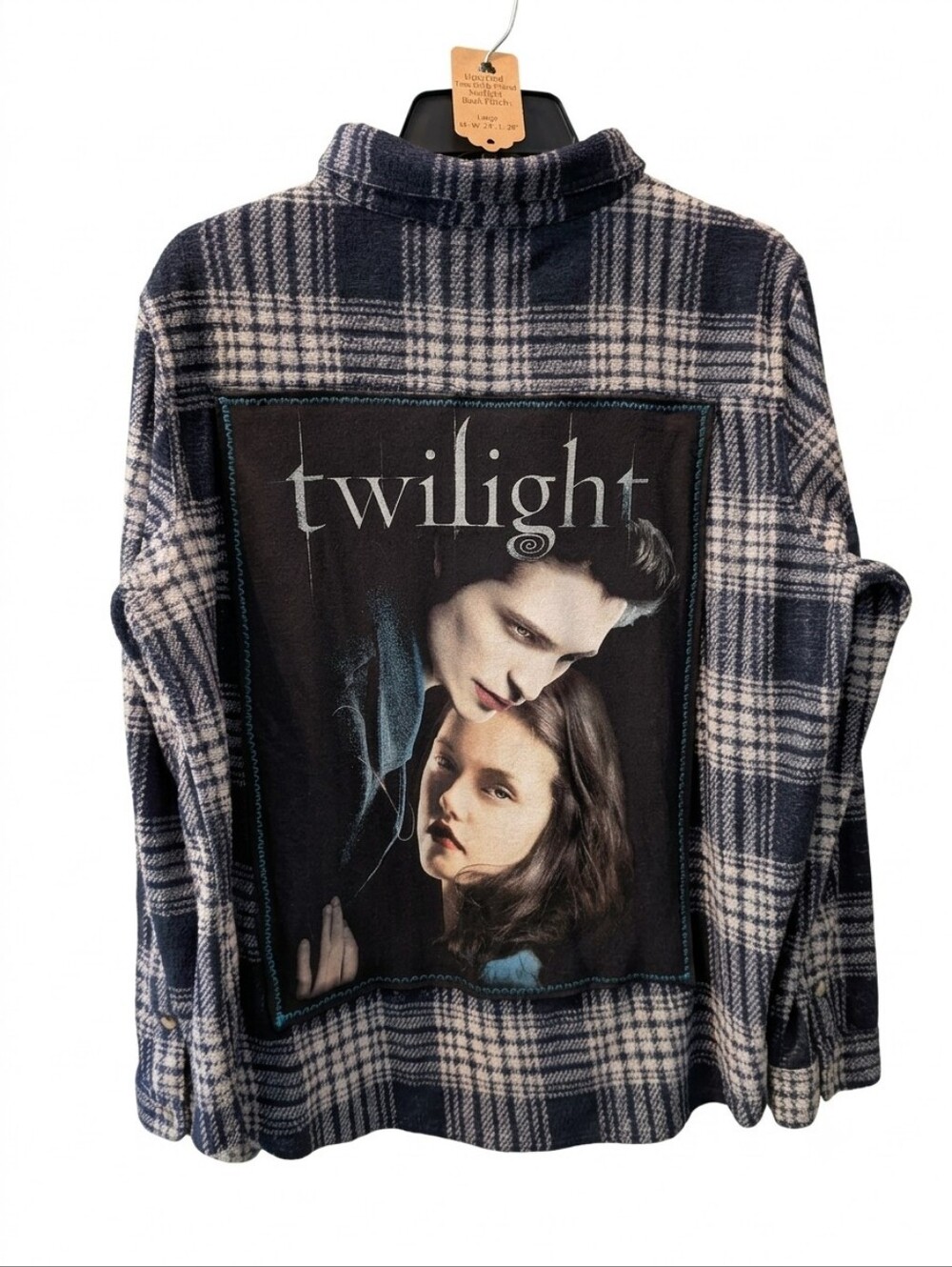 Twilight Upcycled Flannel Shacket Handcrafted
